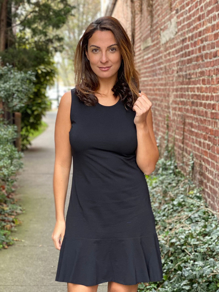 MJ Flounce Dress Black AnaClare MJ Flounce Dress Black AnaClare