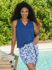 Kitty Tank Top Navy