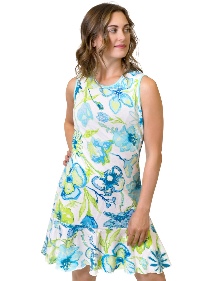 MJ Flounce Dress Blooms