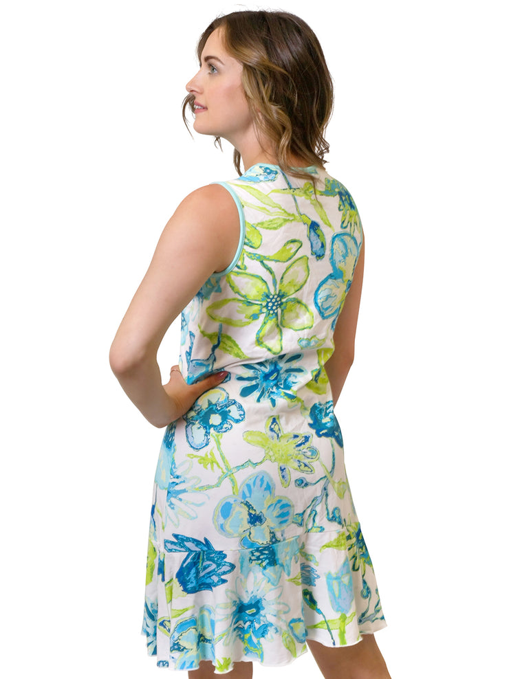 MJ Flounce Dress Blooms