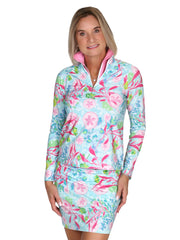 Riley Half Zip Top Oceanus