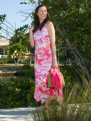 Emilee Maxi Shift Dress Tropics