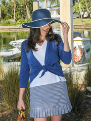 Zoe 3 Way Wrap Navy
