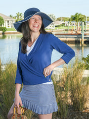 Zoe 3 Way Wrap Navy