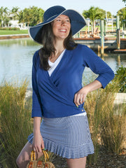 Zoe 3 Way Wrap Navy