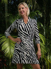 Finlay Printed Collar 3/4 Sleeve Dress